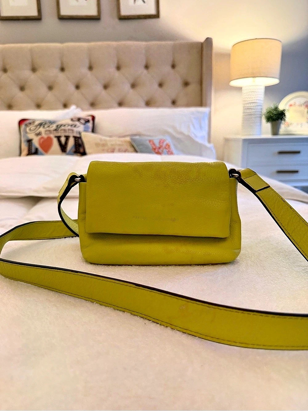 Aimee Kestenberg Green Leather Crossbody Bag